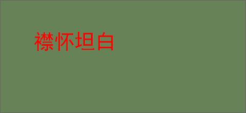 襟怀坦白
