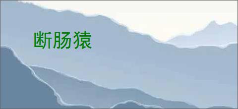 断肠猿