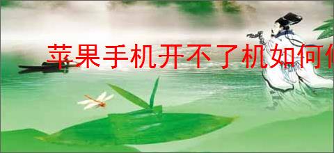 苹果<strong>手机</strong>开不了机如何修理?修理方案助你快速解决！