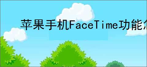 苹果<strong>手机</strong>FaceTime功能怎么关闭