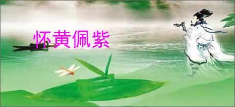 怀黄佩紫